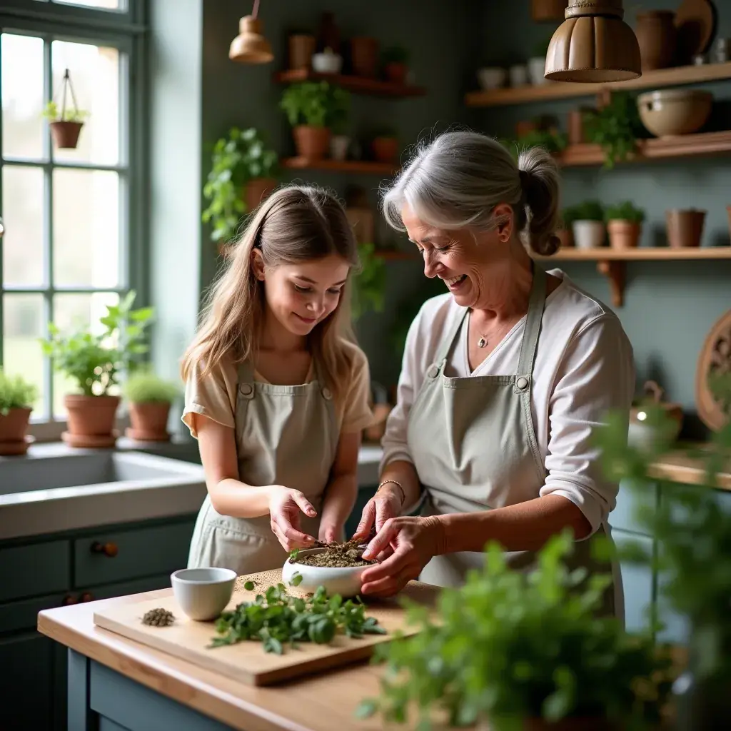 Ingrédients naturels tels que la cannelle et le gingembre, présentés en gros plan