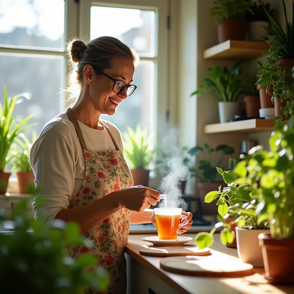 Mains tenant une tasse de thé, symbolisant la convivialité et le partage